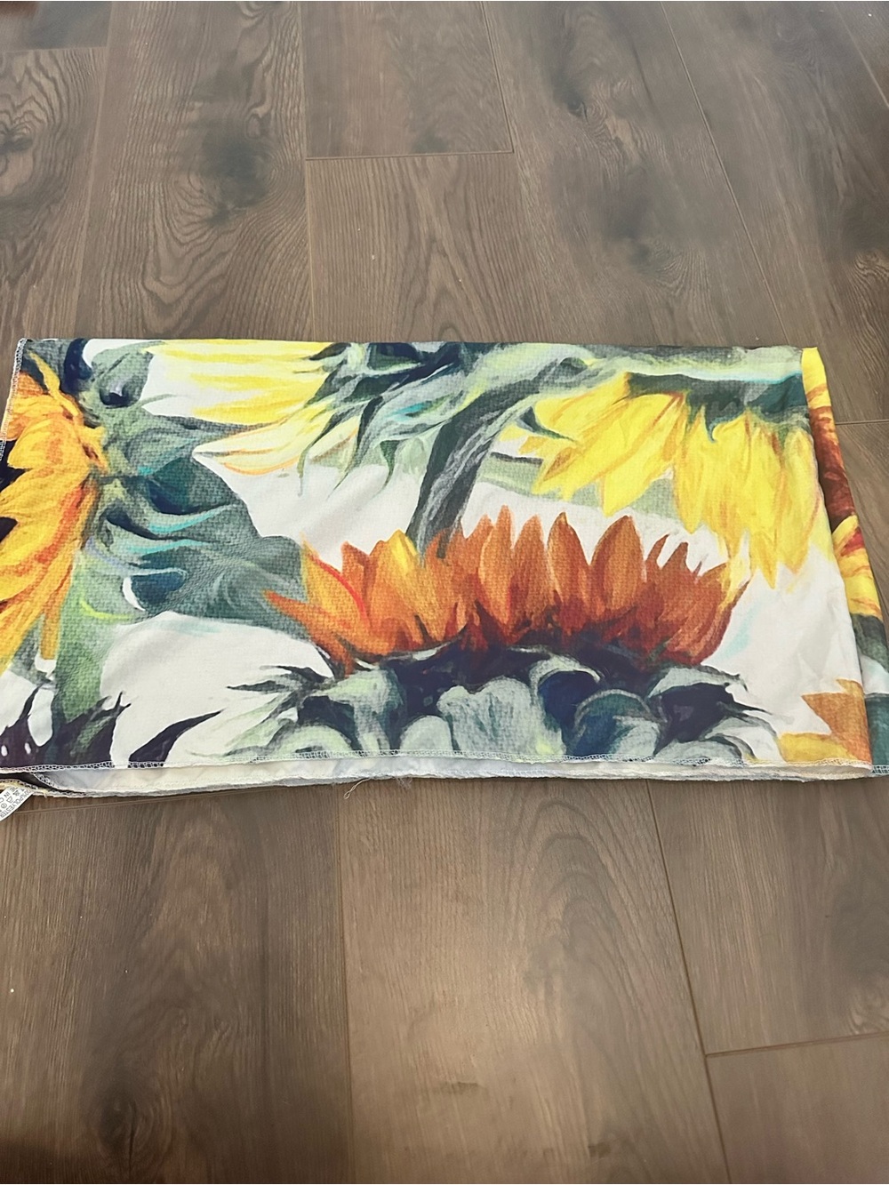 Sunflower Print Decorative Tapestry- Yellow & Green